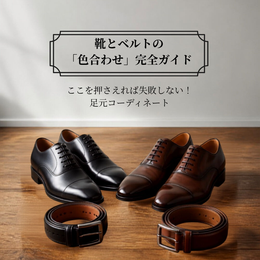 スーツの門田では、マドラス社製靴（本革￥8,800～）ベルト