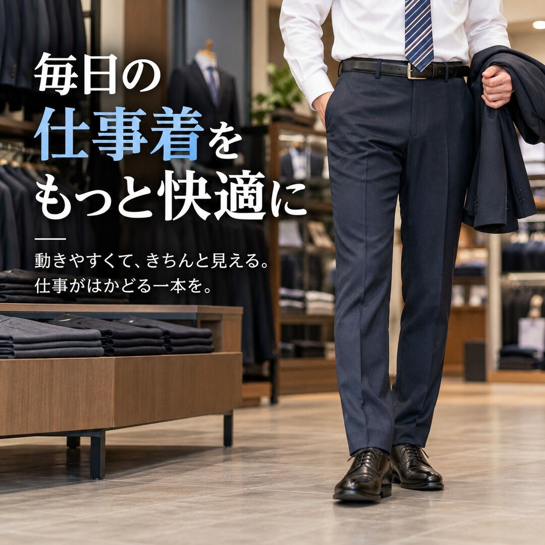 【毎日の仕事着を、もっと快適に】